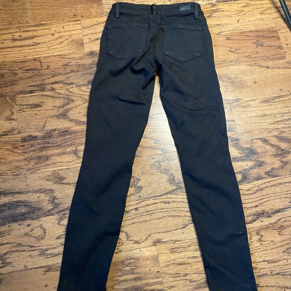 Paige black straight leg jeans size 25 - Picture 2 of 5